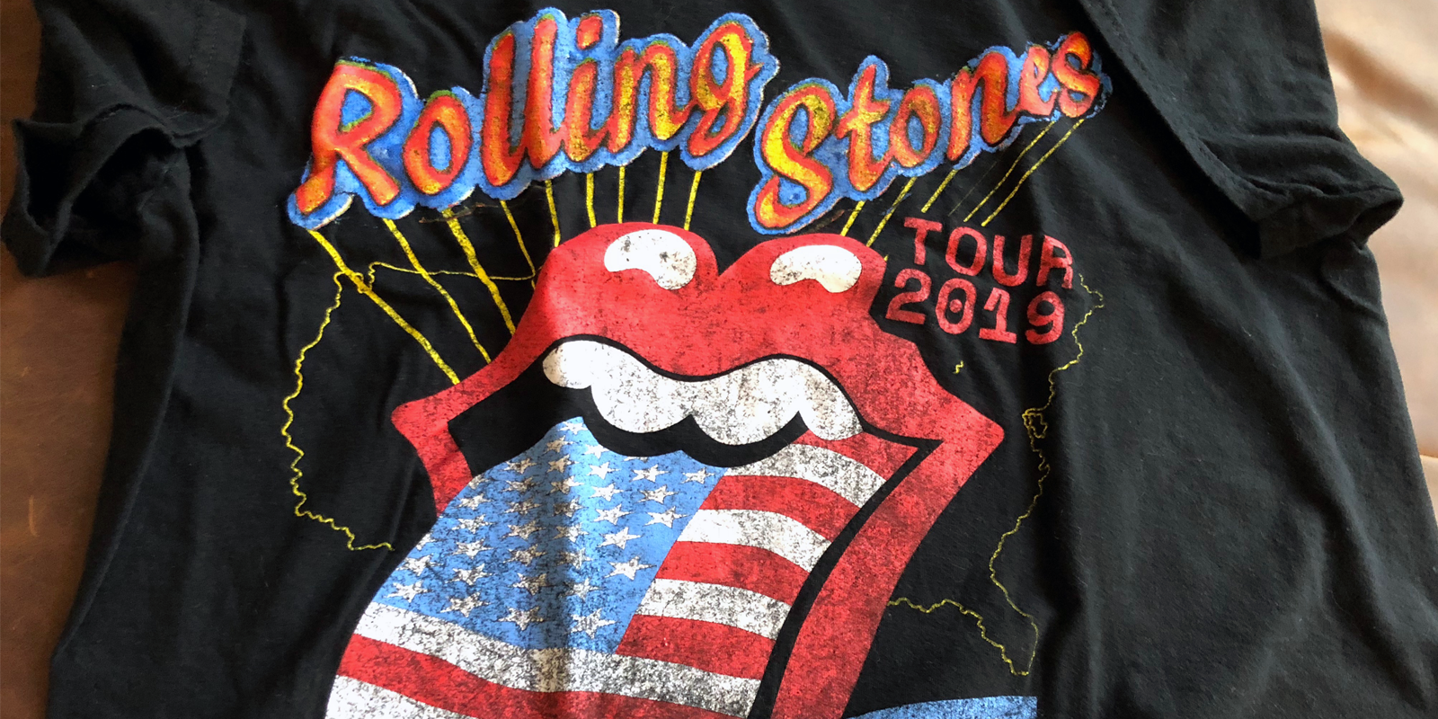 Rolling Stones tour t-shirt