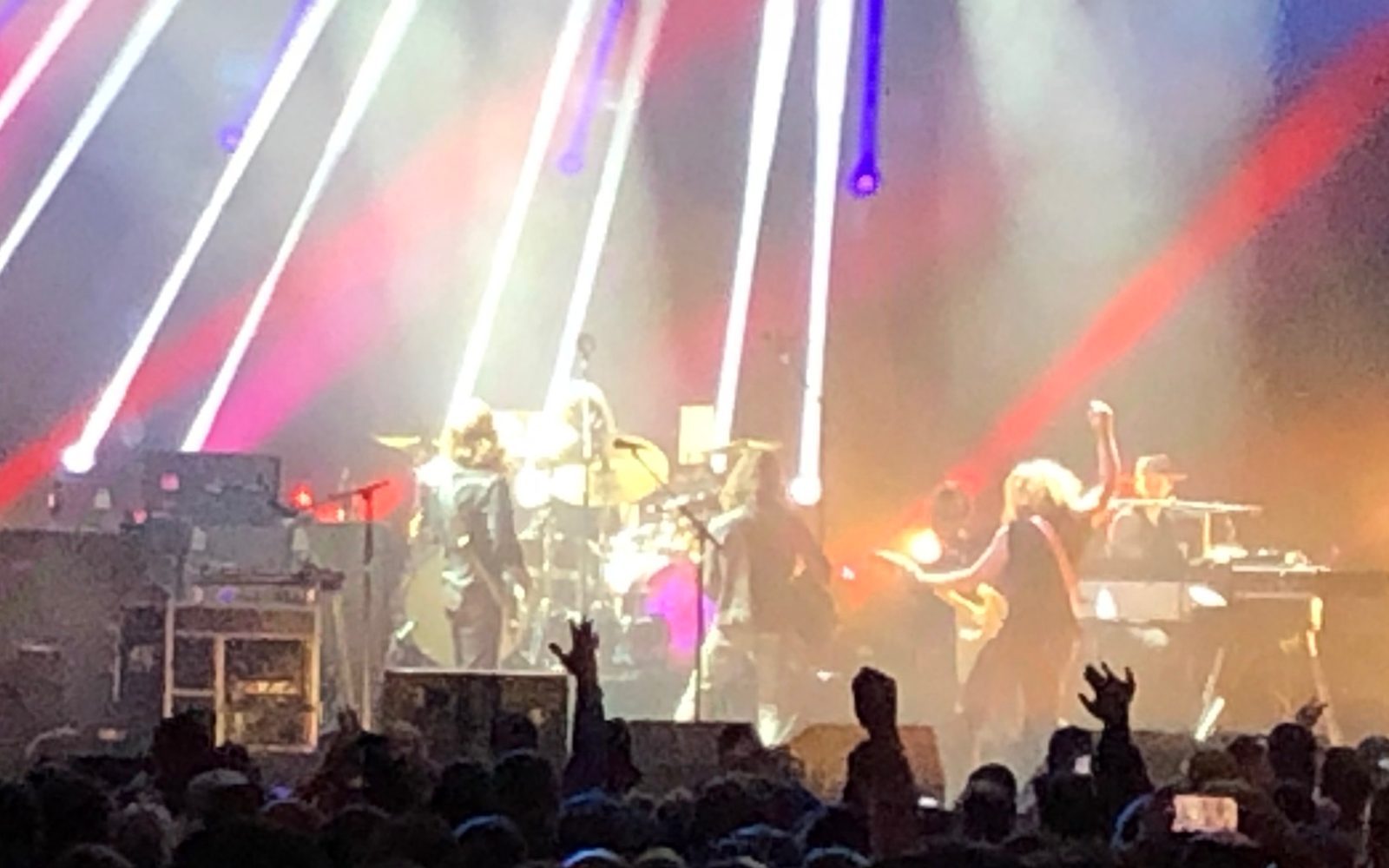 My Morning Jacket on stage in Boston